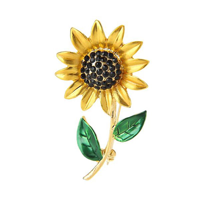 Sunflower Brooch - Stand Tall! - Click Image to Close